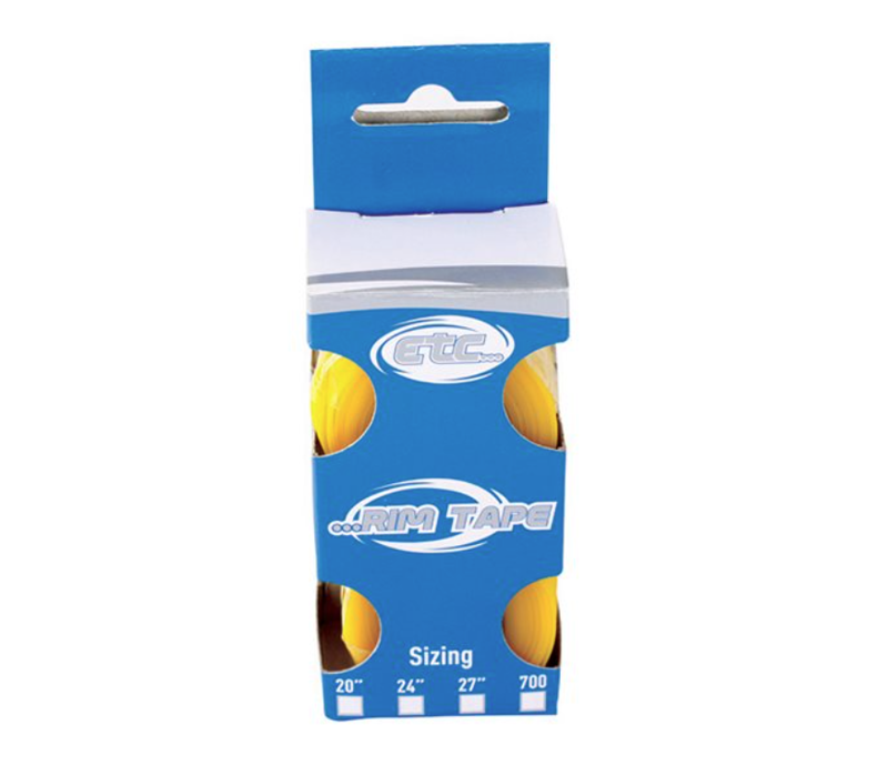 ETC 18mm 20-inch Rim Tape in Yellow