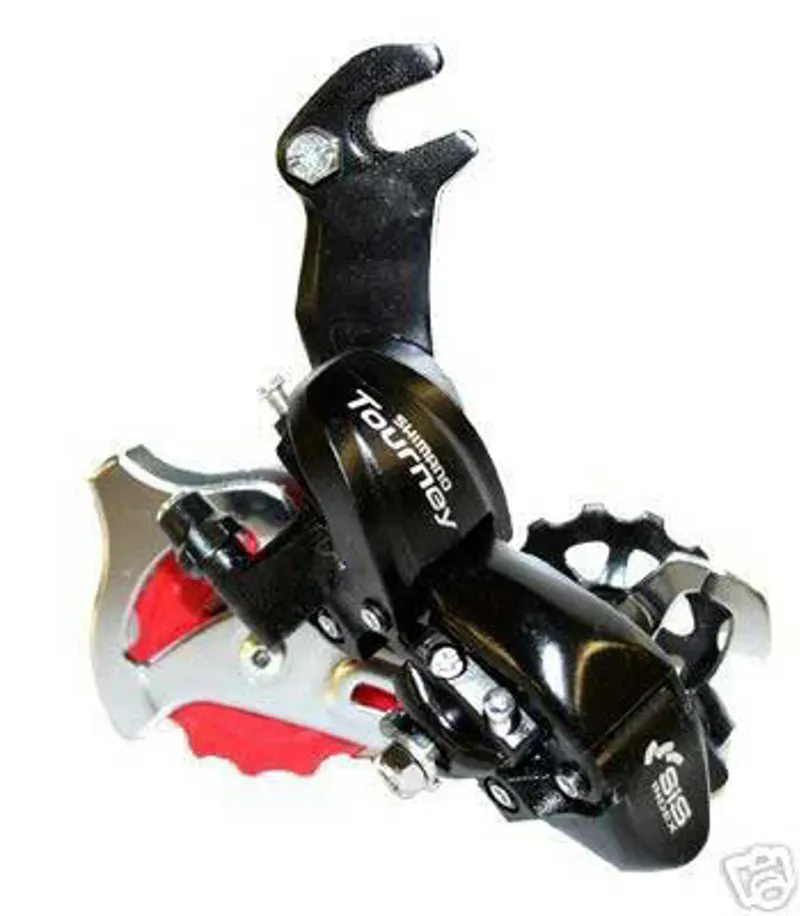 Shimano TY300 6/7-speed Hanger Rear Mech in Black-1
