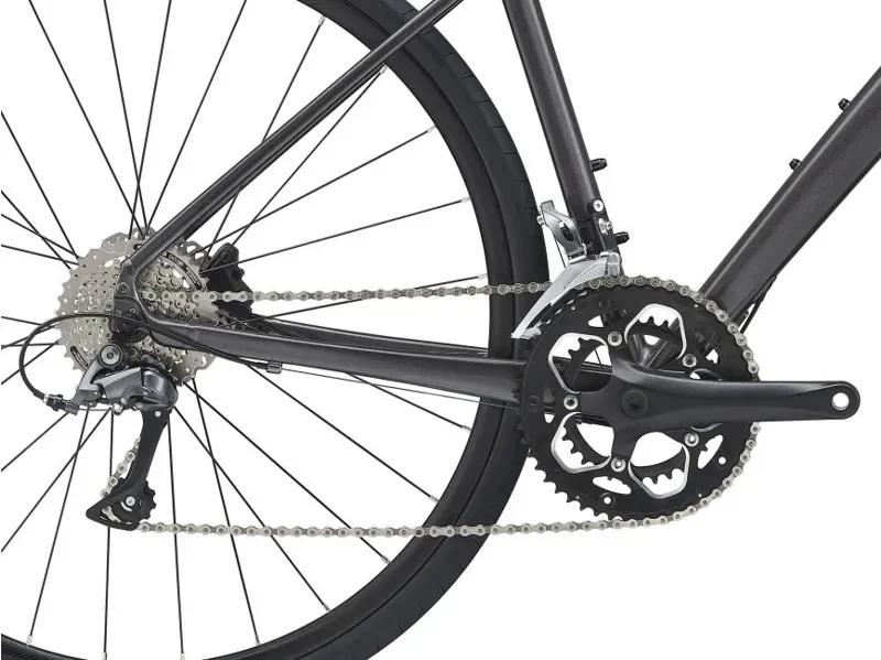 2021 Giant FastRoad SL 3 Disc Flat Bar Road Bike in Black-3