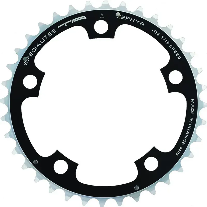 TA Zephyr 110-pcd 9/10-speed 5-arm Middle/Outer Chainring in Black