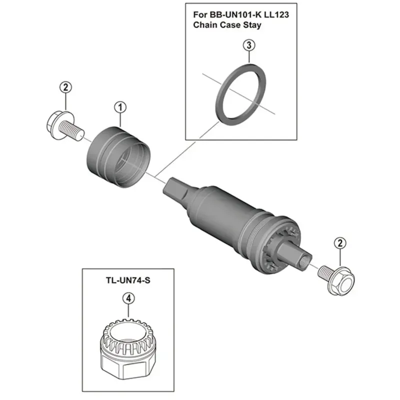 Shimano Workshop Cartridge BB Cup Tool for Wrench in Black-1