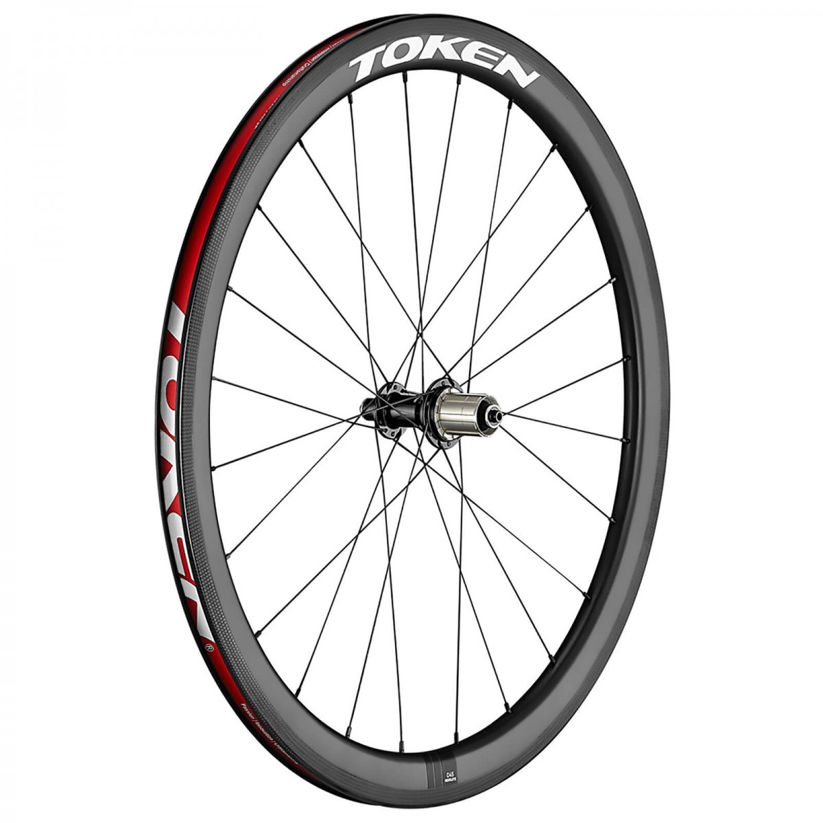 token resolute c45r carbon clincher road wheelset