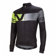 Click to view Nalini Partenza Ti Ls jersey Black/Fluo