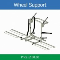 Pendle strap on wheel support rack